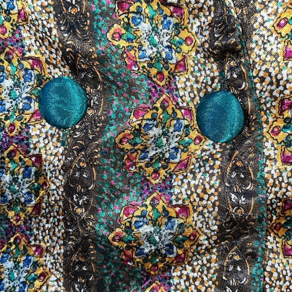 Delicates Multicolor Patterned Polyester Fabric M - Picture 5 of 5